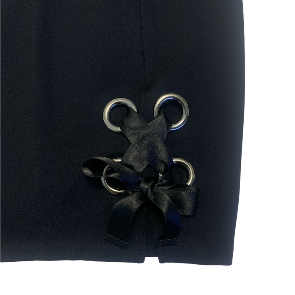 Project Runway Size Small Black Pencil Skirt with tie - Picture 2 of 6